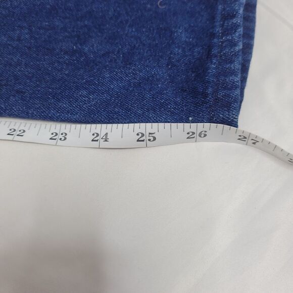 VINTAGE 80s mom jeans high rise dark wash pleated denim 12 - Picture 7 of 9